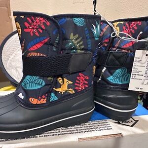 The Children's Place Navy Multicolor Patterned Boots